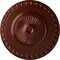 Ekena Millwork Lyon Ceiling Medallion (Fits Canopies up to 3 5/8"), Hnd-Painted Antique Copper, 23 1/2"OD x 3 1/4"P CM23LYACS - alternate 1